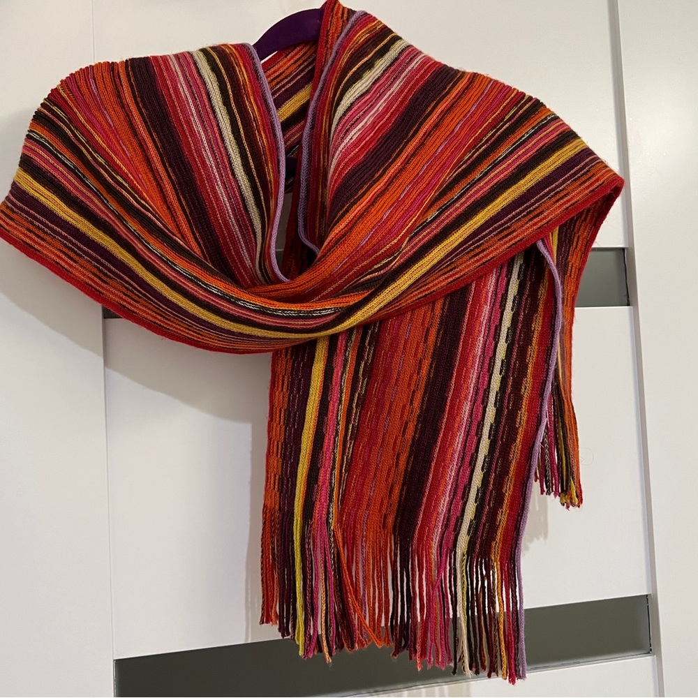 NEW WITHOUT TAGS J. Jill Knit Scarf 70x10 Stretchy Vibrant, Fun, Dramatic NWOT